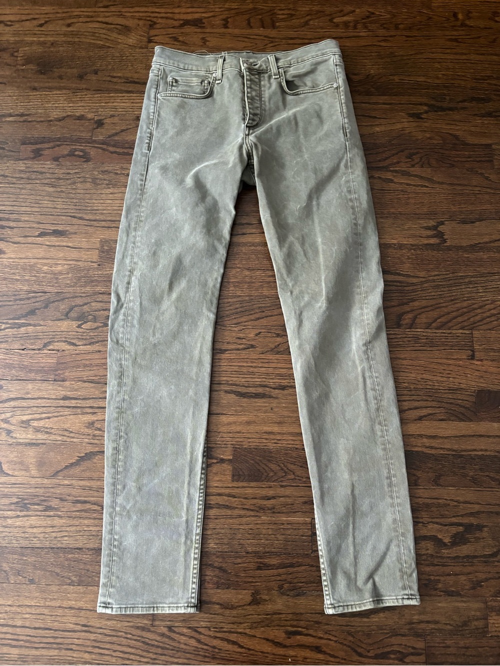 Rag and Bone Fit Slim 2 LT Army Green Waist 32 Casual